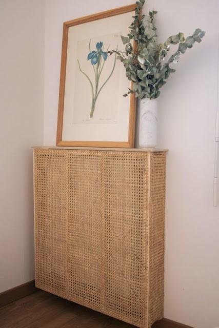 Cache-radiateur cannage DIY