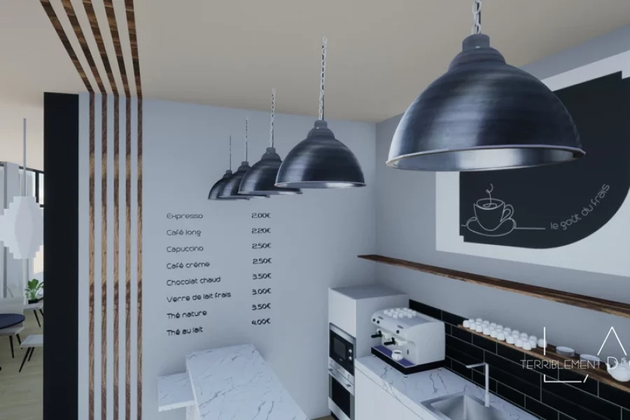 Rénovation café Terriblement Déco